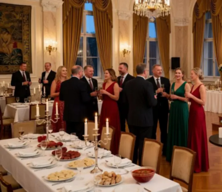 Przegląd kadrów z różnych eleganckich celebracji organizowanych przez agencję